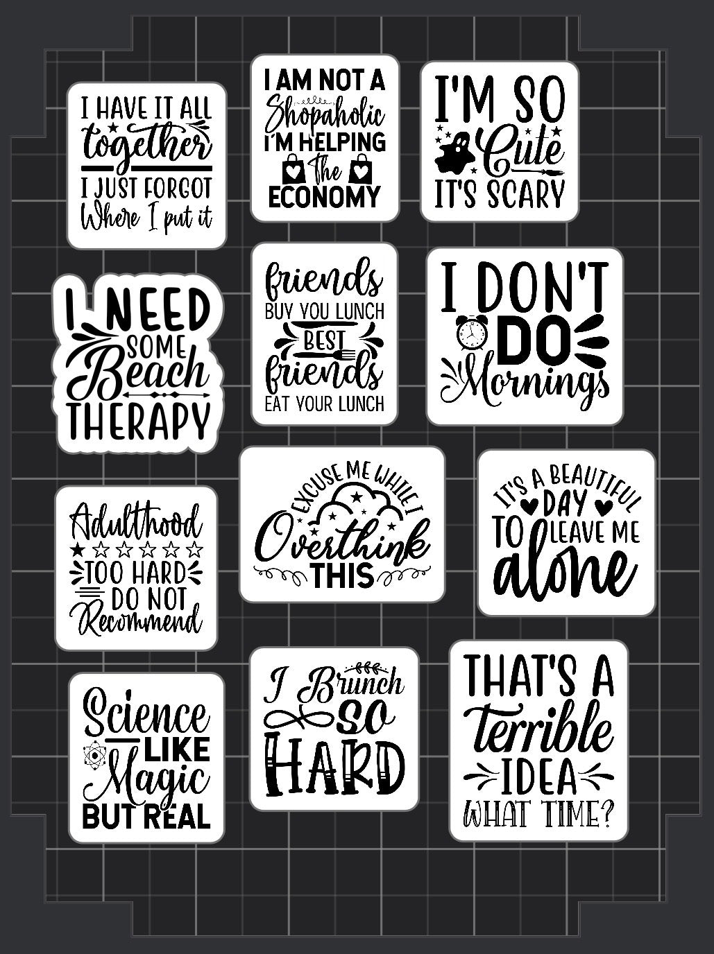 Sarcasm Sticker Set 1