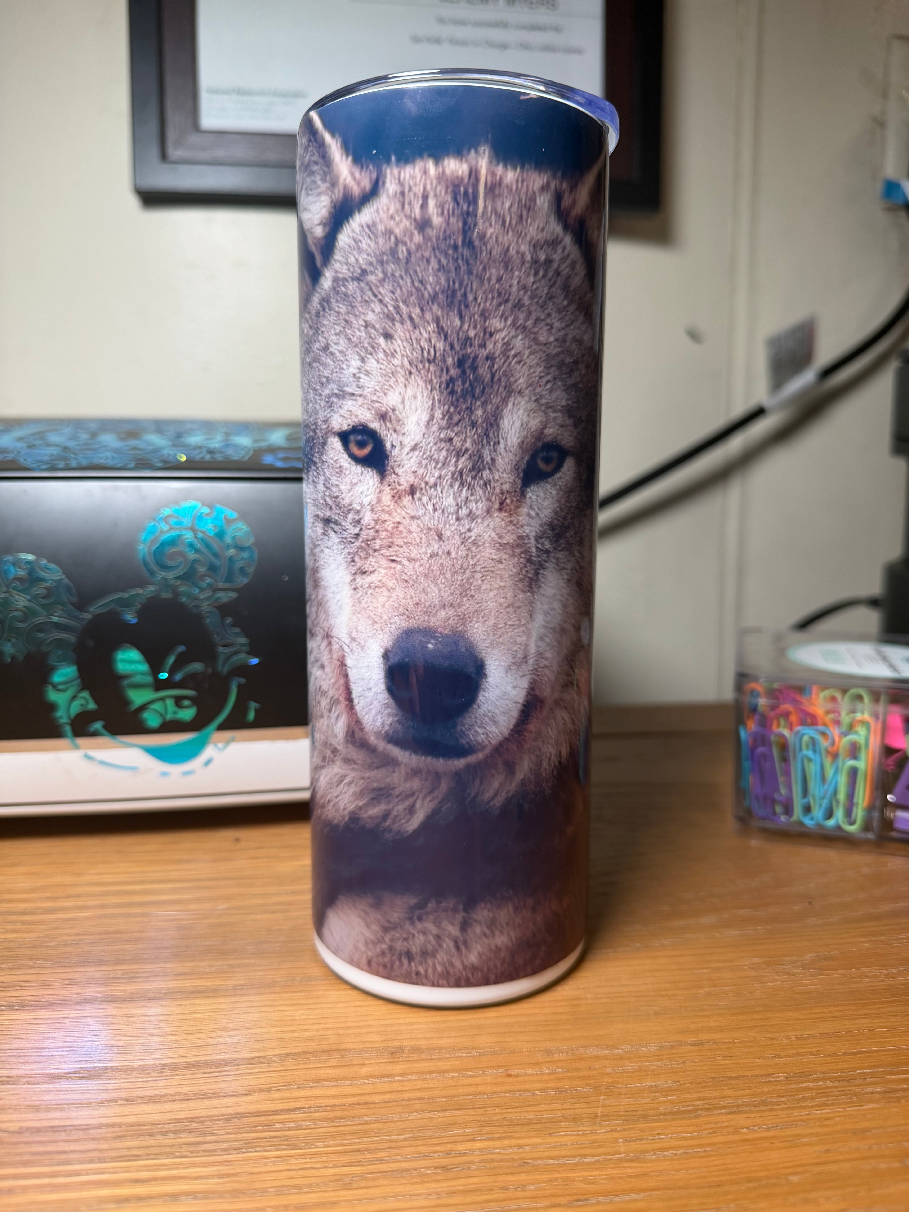 20oz Wolf Tumbler