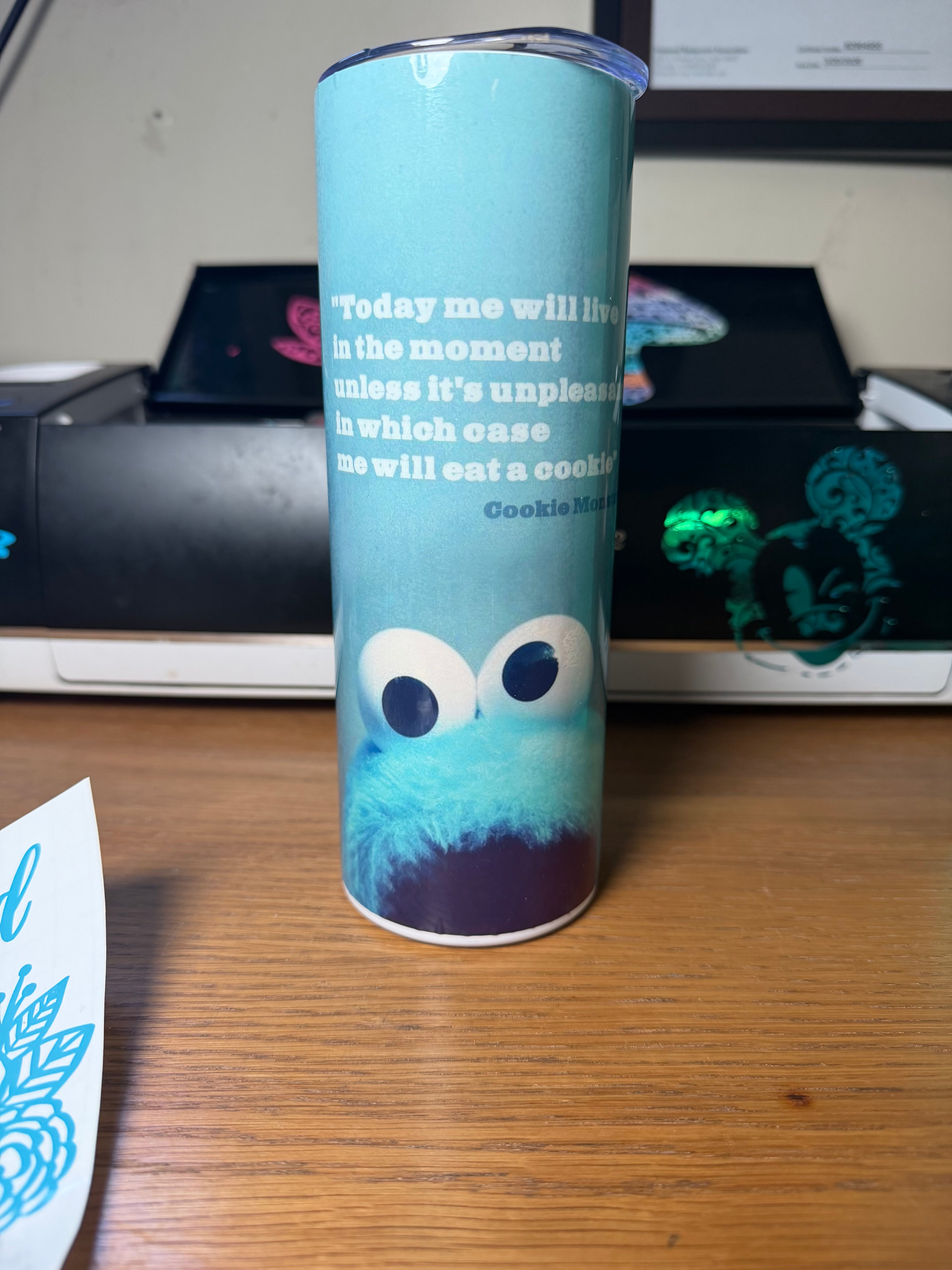 20oz Cookie Monster Tumbler